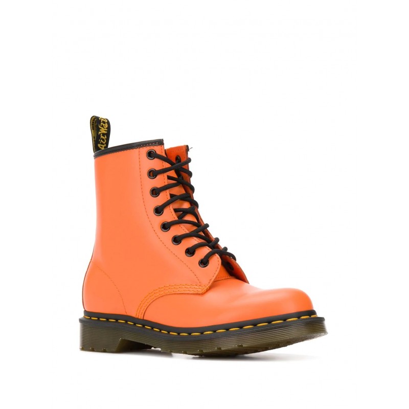 Ботинки Dr. Martens 1460 оранжевые на шнуровке